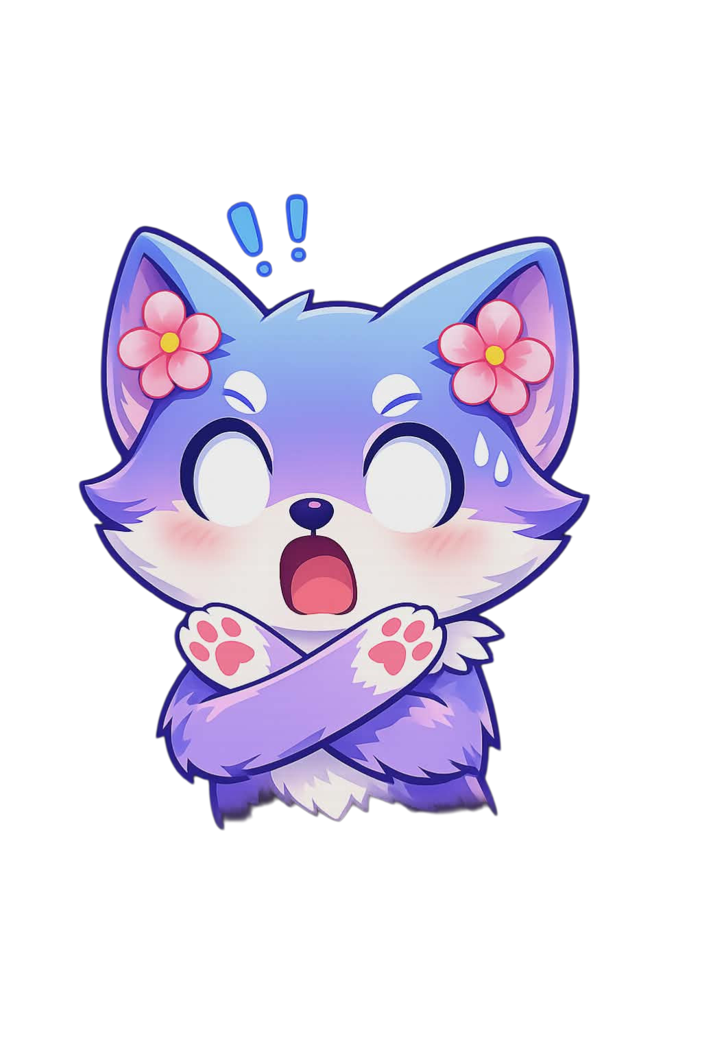 SakuraQ mascot warning